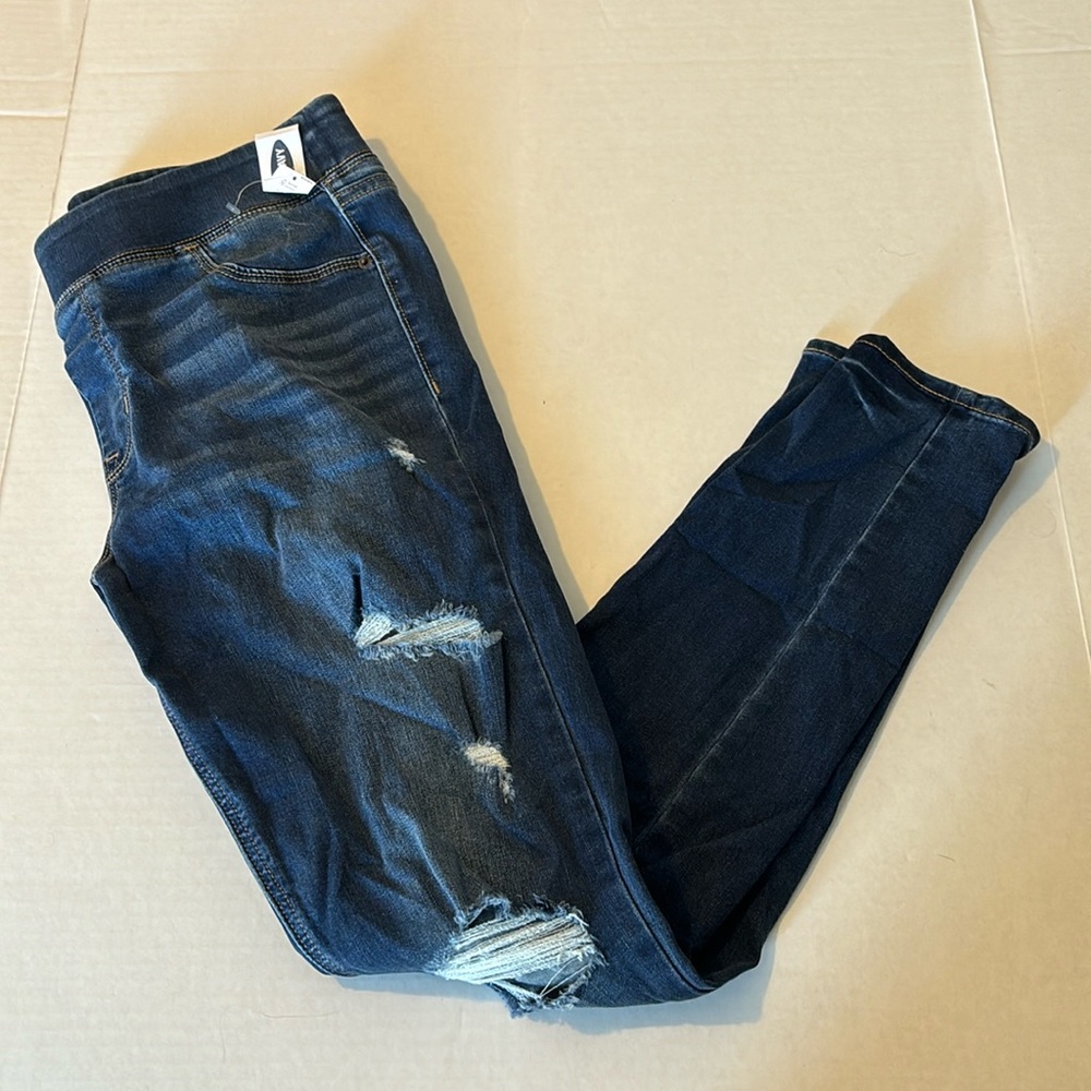 Old Navy Elastic Waist Band Pull On Rockstar Mid Rise Jegging